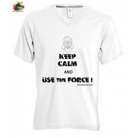 TEE-shirt Unisexe KEEP CALM and USE THE FORCE