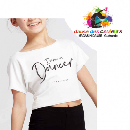 Tee-shirt court DANCER Adulte en viscose - TEMPS DANSE