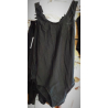 Justaucorps basique coton dos croisé Noir Enfant