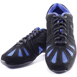 Baskets Sneakers fitness danse DYNAMO bleu-SANSHA