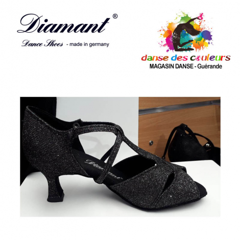 Chaussures salomé multicolore brocade irisé-Danse de salon latines