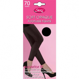 COLLANT OPAQUE Footless sans Pieds-SILKY