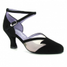 Chaussures danse fermée en nubuck noir BADRAS - MERLET