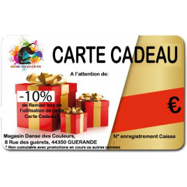 Carte Cadeau DANSE DES COULEURS