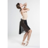 Jupe assymétrique Noire MIREYA R3541 BLOCH