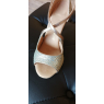 Chaussures latines pailletées bride platine T38 talon 6 cm RUMMOS