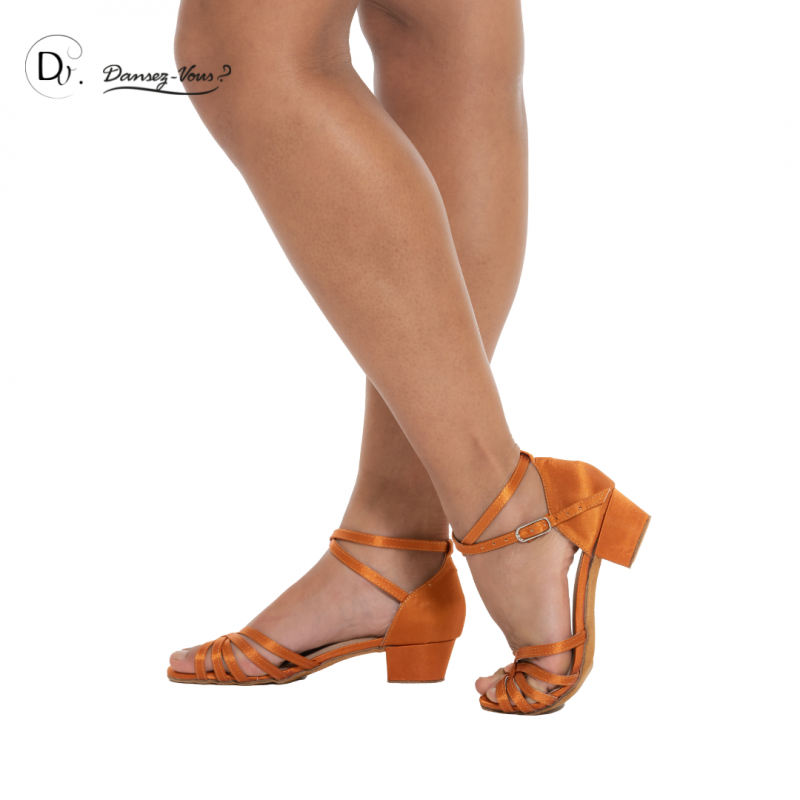 Chaussures de danse latine enfant adulte Alba talon cubain-Dansez vous