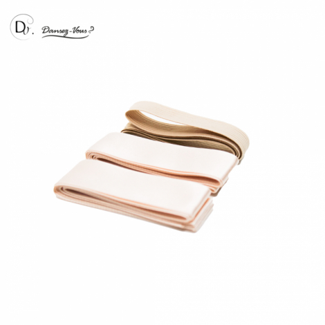 Kit Ruban satin 23 mm + élastique-DANSEZVOUS