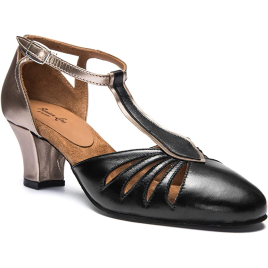 9210-Chaussures de Danses Swing Cabaret noir bronze - RUMPF