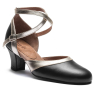 Chaussures de Danse de Salon Swing Noir gold 9256 - RUMPF