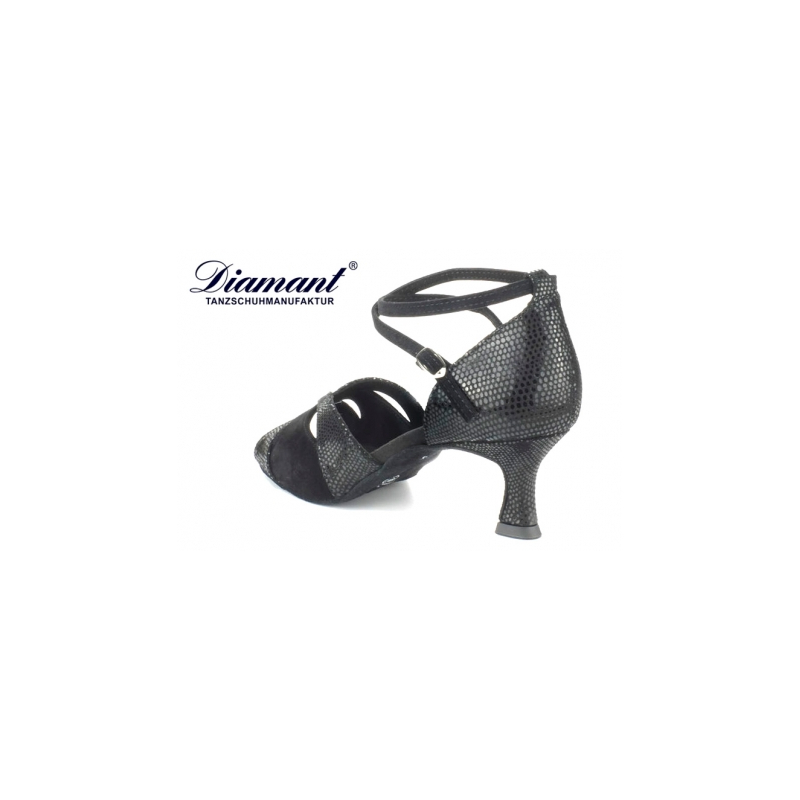 148 Diamant - Chaussures de danse en cuir pieds larges, semelle confort à  talons 4,2cm