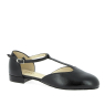 Xia / 1300-001 - Chaussure de danse en cuir noir talon bas - MERLET