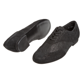 Chaussures de danse plates suède pailleté à talon 1.2 cm-DIAMANT