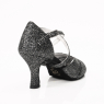 780-60-DELPHINE-Chaussures de danse brocart pailleté gris - ANNA KERN