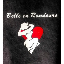 TEE SHIRT Coton PERSONNALISE Belle en Rondeurs