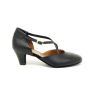 Chaussures danse de salon cuir bufla bride croisées avant talon 5cm LIDMAG