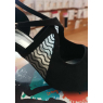 19/12-Chaussures LIDMAG résille noir talon 7 cm