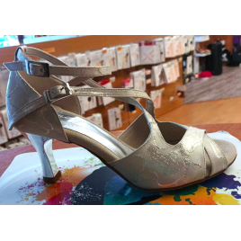 4/85 Chaussures latines LIDMAG robin Silver talon argent 70 mm