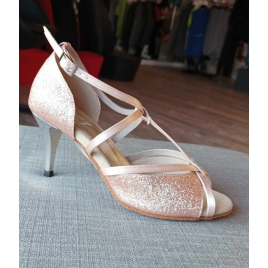 Chaussures de Tango glitter rose pailleté 5/03 LIDMAG