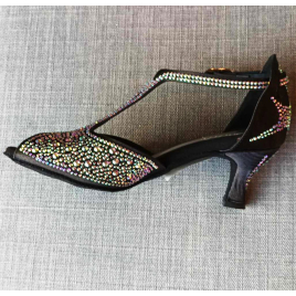 Chaussures latines STRASS LIDMAG L6 à bride salomé strassée