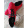 LIDMAG J03 chaussures de danse souples homme nubuck rouge talon 1cm