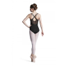 L9917 BLOCH justaucorps dos mesh floral