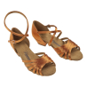 DIAMANT Filles Chaussures de danse latine 196-030-379 - SATIN TAN - 2,5 CM
