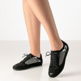 CAROL Werner Kern-Sneakers de danse femme pailletée noire
