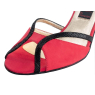 Chaussures de Danse Nubuck rouge et cuir COSIMA - NUEVA EPOCA