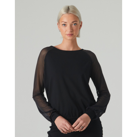 T-SHIRT TULLE manches longues - DUNE