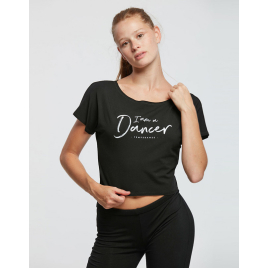 Tee-shirt court DANCER Adulte en viscose - TEMPS DANSE