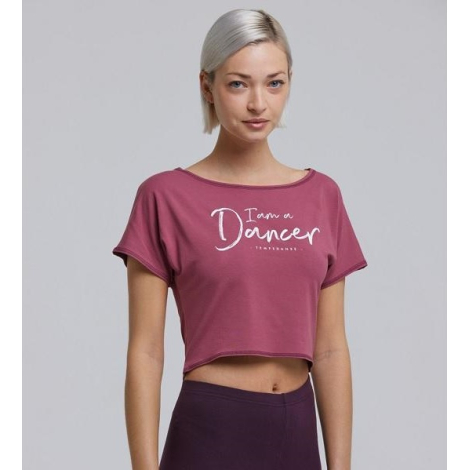 Tee shirt crop top AGILE I AM dancer TEMPS DANSE