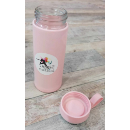 GOURDE colorée coque protectrice en BPA free et verre 350 ml - DANSE DES COULEURS