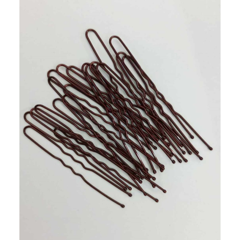 20 Epingles à Chignon châtain 60 mm bobby pins - DANSE DES COULEURS