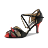 BEATRIZ Noir/Rouge talon slim 8 cm-Chaussure de tango - NUEVA EPOCA