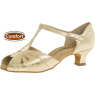 Chaussures danse de Salon gold leather talon 4,2 cm-DIAMANT 019-011-017