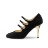 JACINTA-Chaussure de danse Latine Tango nubuck noir 8 cm - NUEVA EPOCA