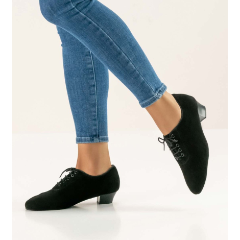 559-30-Chaussures d'entrainements toutes danses nubuck noir - ANNA KERN