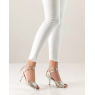 Chaussure de danse Latine Tango argent PEARL talon 7cm Semelle cuir Extérieur- NUEVA EPOCA