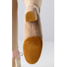 007-35 Sandrine-ANNE KERN-Chaussures d'entrainement pailletée beige or