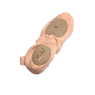 SYBEL Demi-pointes toile stretch Insert élastique ROSE clair - MERLET
