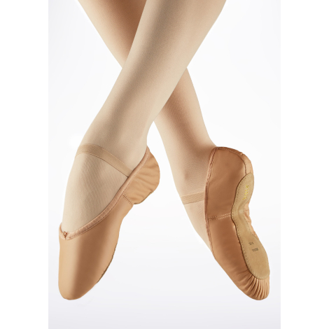 Chaussons de danse Bloch S0205L Dansoft en cuir à semelle intégrale
