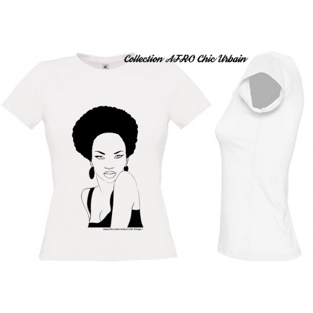 Tee Shirt Femme Africaine Naturelle nappy